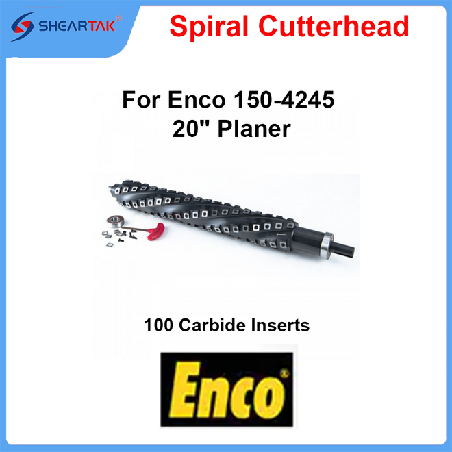 Spiral Cutterhead for Enco 150-4245 20" Planer