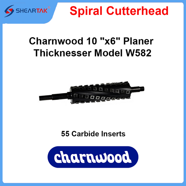 Spiral Cutterhead Charnwood 10 "x6" Planer Thicknesser Model W582