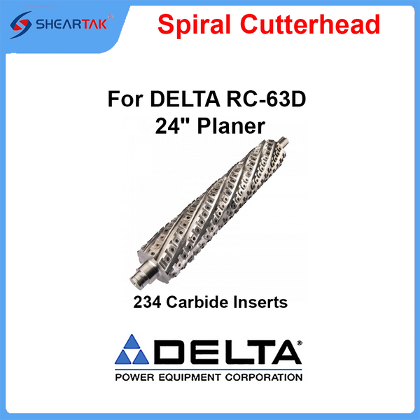 Spiral Cutterhead for DELTA RC-63D 24" Planer