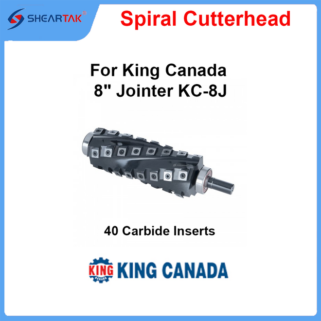 Spiral Cutterhead for King Canada  8" Jointer KC-8J