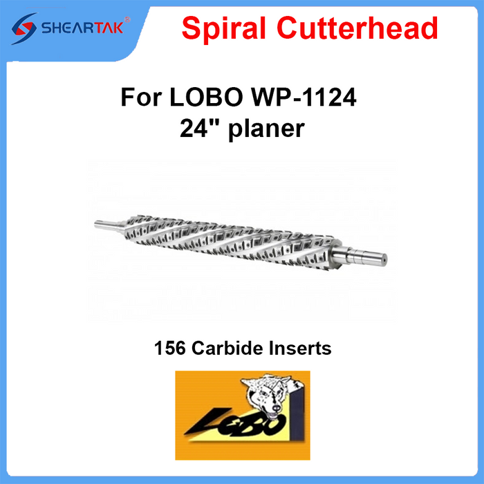 Spiral Cutterhead for Castaly LOBO WP-1124 24" planer