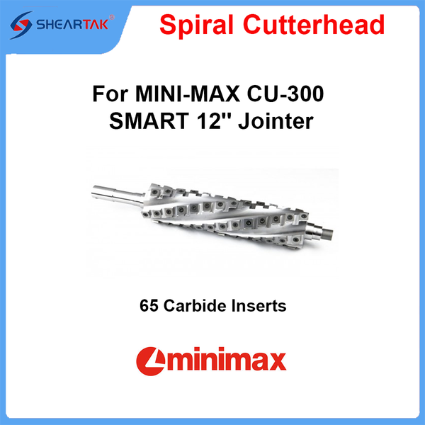 Spiral Cutterhead for MINI-MAX CU-300 SMART 12'' Jointer