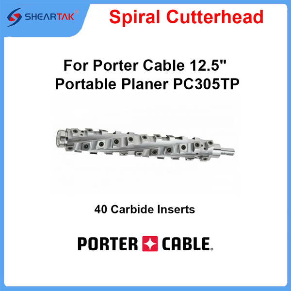 Spiral Cutterhead for Porter Cable 12.5" Portable Planer PC305TP
