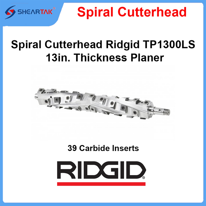 Spiral Cutterhead Ridgid TP1300LS 13in. Thickness Planer