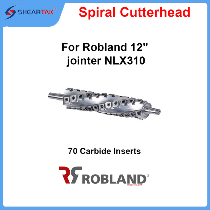 Spiral Cutterhead for Robland 12" jointer NLX310
