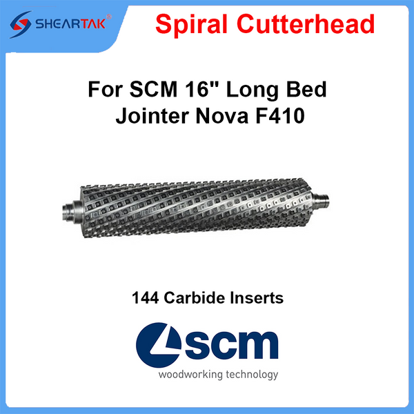 Spiral Cutterhead for SCM 16" Long Bed Jointer Nova F410