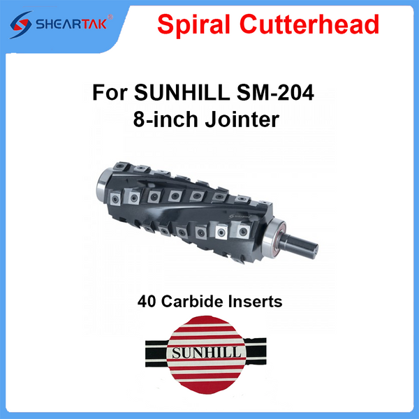 Spiral Cutterhead for SUNHILL SM-204 8-inch Jointer