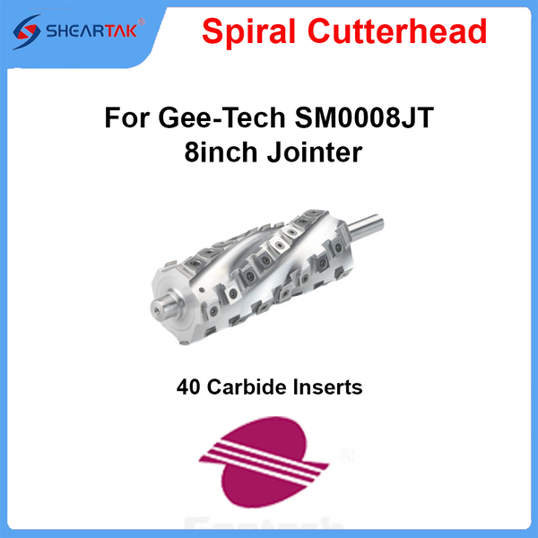 Spiral Cutterhead for Gee-Tech SM0008JT 8inch Jointer