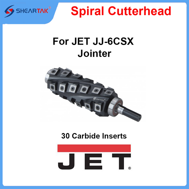 Spiral Cutterhead for JET  JJ-6CSX Jointer