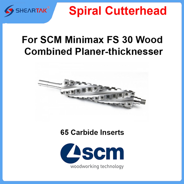 Spiral Cutterhead for SCM Minimax FS 30 Wood Combined Planer-thicknesser