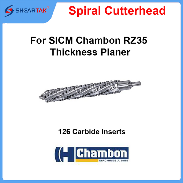 Spiral Cutterhead for SICM Chambon RZ35 Thickness Planer