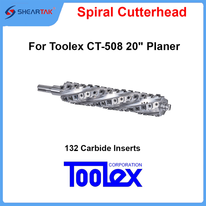 Spiral Cutterhead for Toolex CT-508 20" Planer