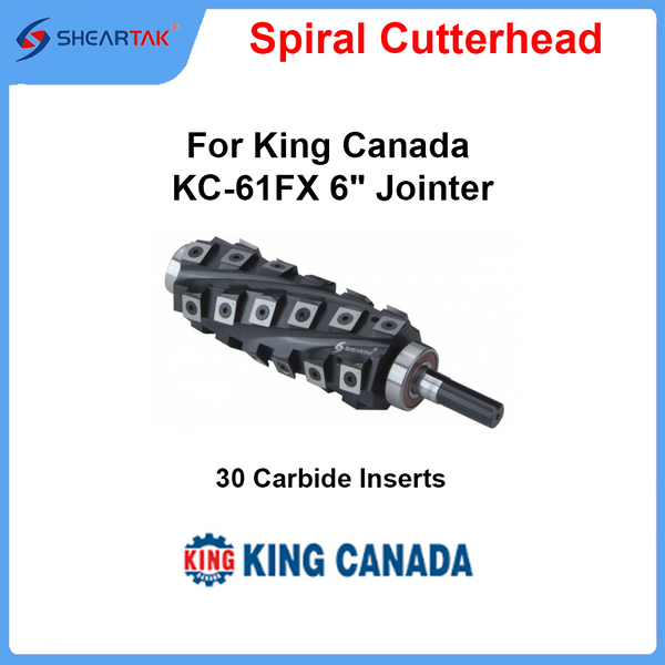 Spiral Cutterhead for King Canada KC-61FX 6" Jointer