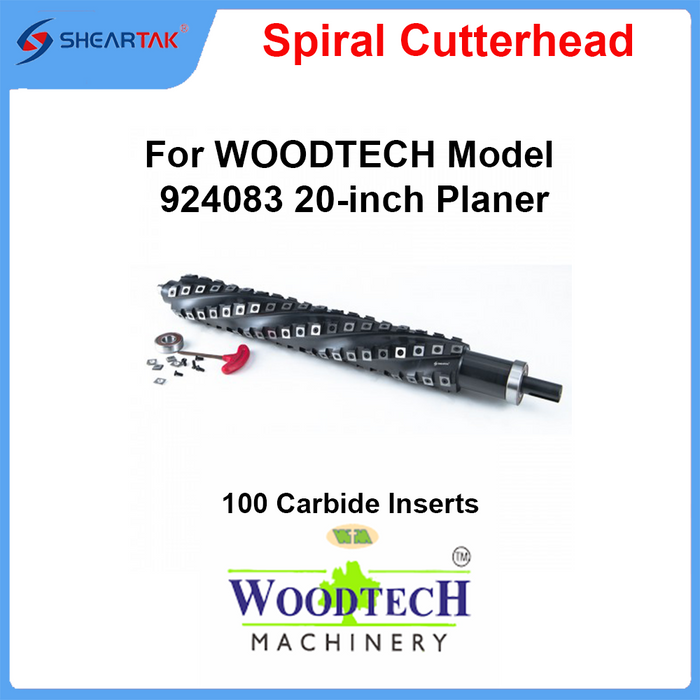 Spiral Cutterhead for WOODTECH Model 924083 20-inch Planer