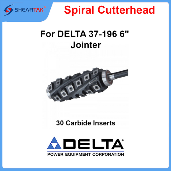 Spiral Cutterhead for DELTA 37-196 6" Jointer