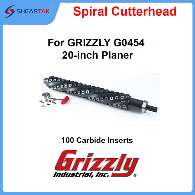 Spiral Cutterhead for GRIZZLY G0454 20-inch Planer