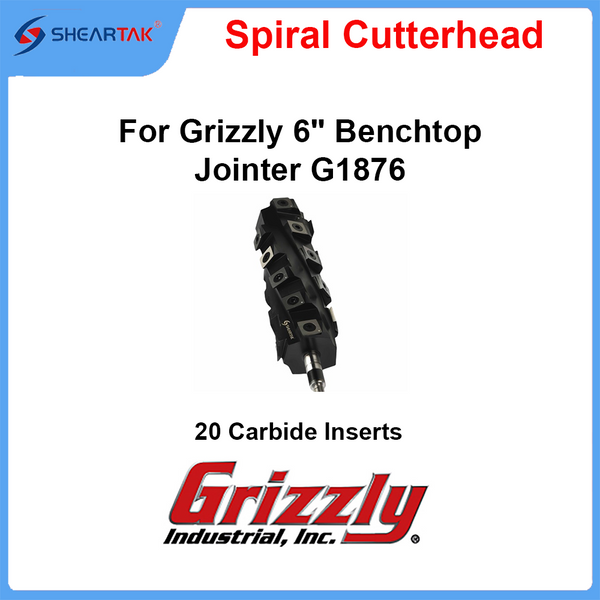 Spiral Cutterhead for Grizzly 6" Benchtop Jointer G1876