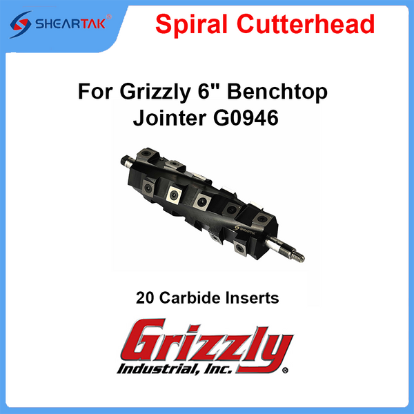 Spiral Cutterhead for Grizzly 6" Benchtop Jointer G0946