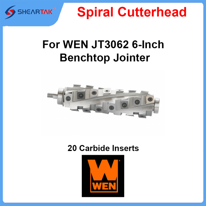 Helical Head for WEN JT3062 6-Inch Benchtop Jointer