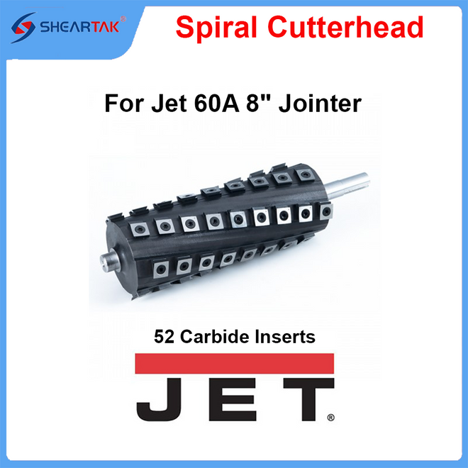 Spiral Cutterhead for Jet 60A 8" Jointer