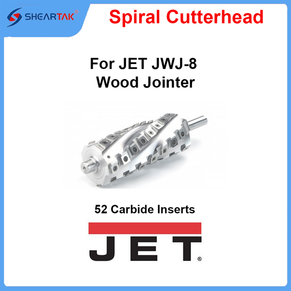 Spiral Helical Cutterhead for JET JWJ-8 Wood Jointer