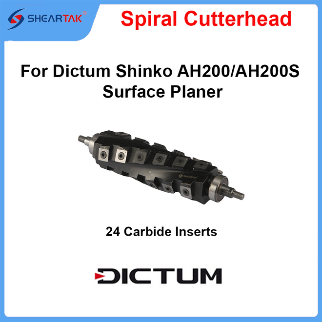 Sheartak Spiral Cutterhead forDictum Shinko AH200 AH200S surface planer