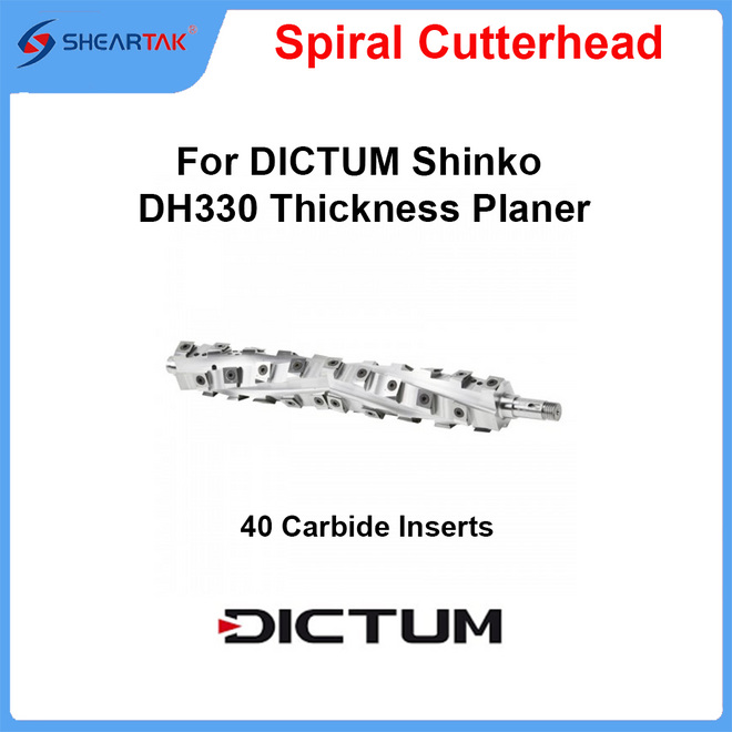 Spiral Cutterhead for DICTUM Shinko DH330 Thickness Planer