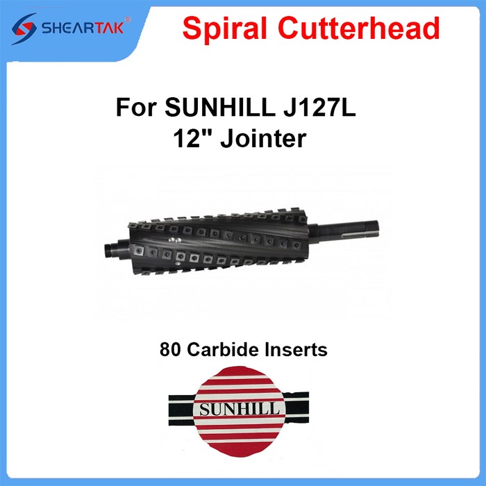 Spiral Cutterhead for SUNHILL J127L 12" Jointer