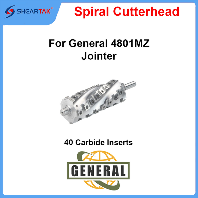 Spiral Cutterhead for General 4801MZ Jointer