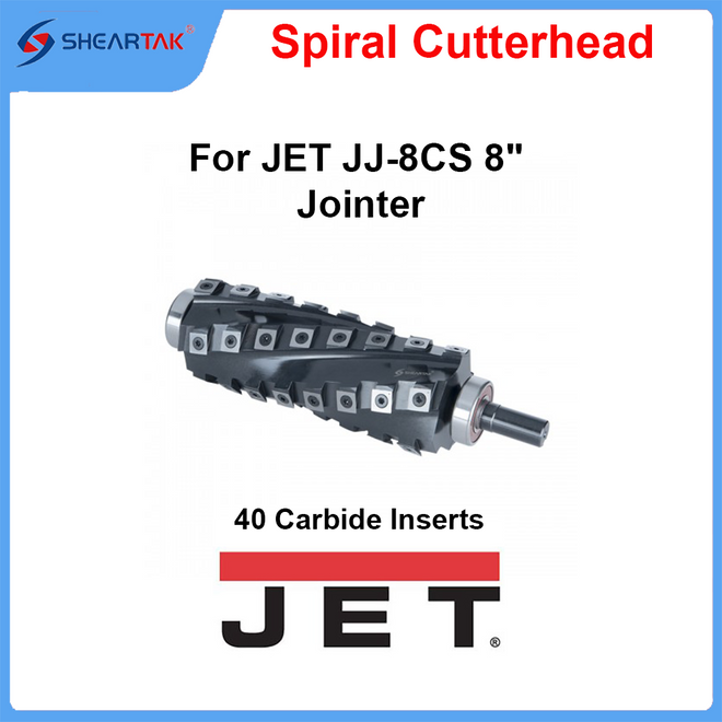 Spiral Cutterhead for JET JJ-8CS 8" Jointer
