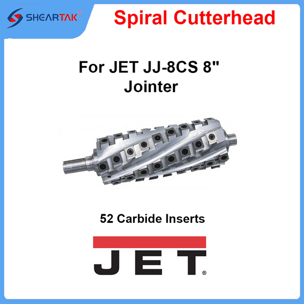Spiral Helical Cutterhead for JET JJ-8CS 8" Jointer