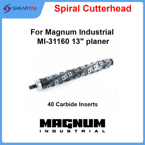 Spiral Cutterhead for Magnum Industrial MI-31160 13" planer