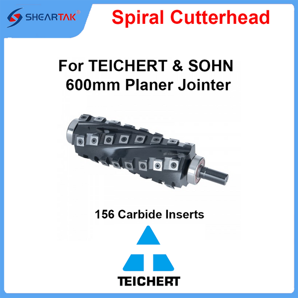 Spiral Cutterhead for TEICHERT & SOHN 600mm Planer Jointer