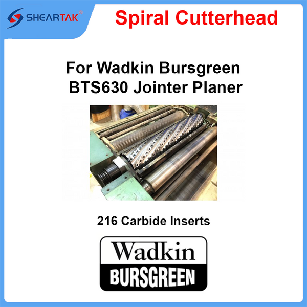 Spiral Cutterhead for Wadkin Bursgreen BTS630 Jointer Planer