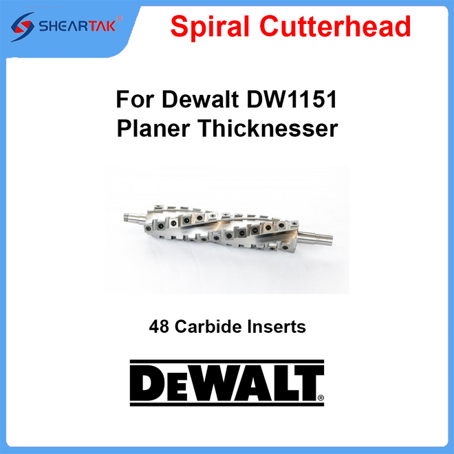 Spiral Cutterhead for Dewalt DW1151 Planer Thicknesser