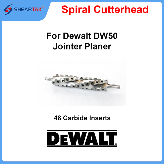 Spiral Cutterhead for Dewalt DW50 Jointer Planer