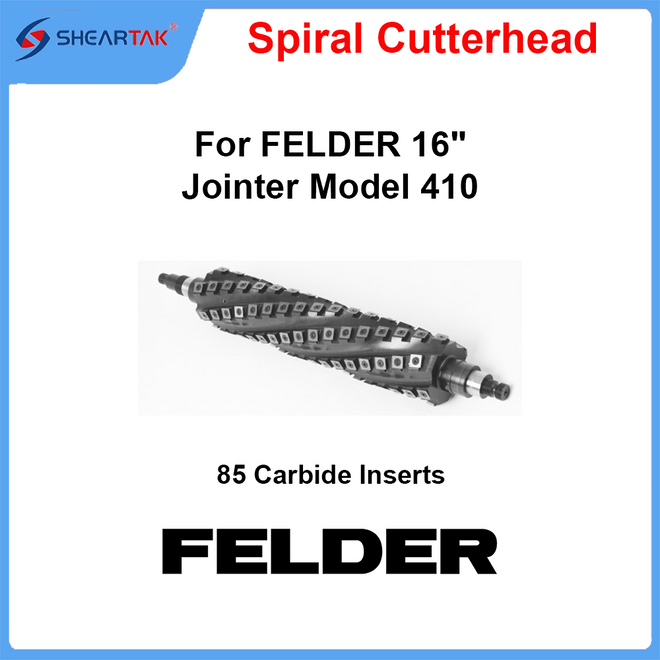 Spiral CutterHead for FELDER  16" Jointer Model 410