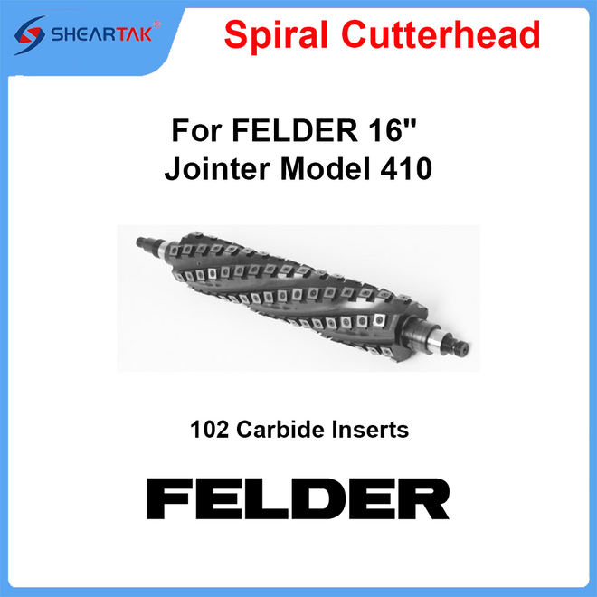 Spiral CutterHead for FELDER  16" Jointer 410