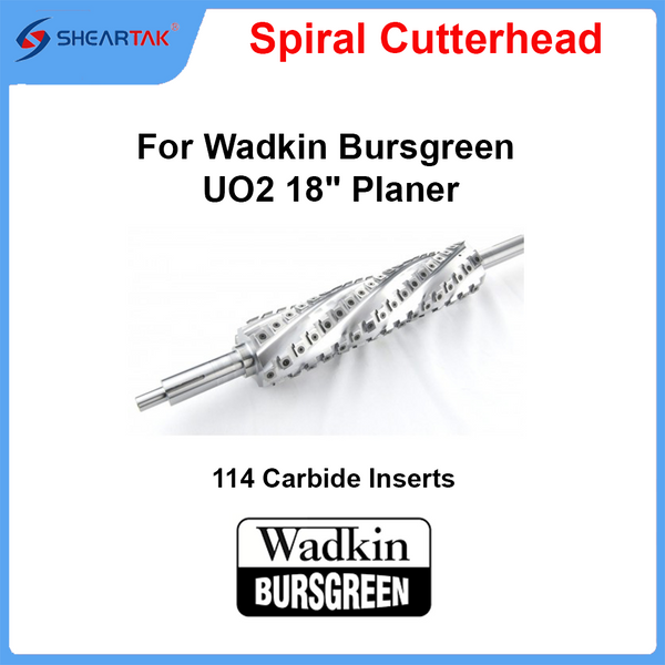 Spiral Cutterhead for Wadkin Bursgreen UO2 18" Planer