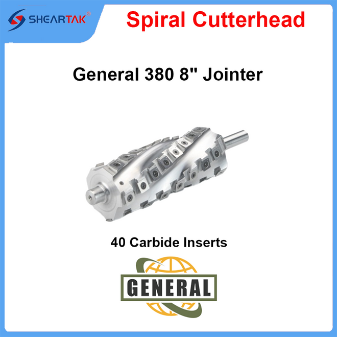 Spiral Cutterhead for General 380 8" Jointer