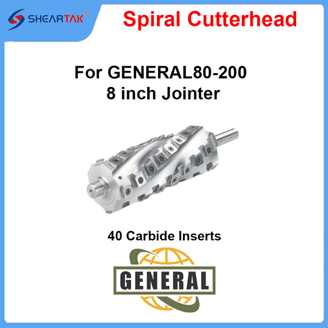 Spiral Cutterhead for GENERAL80-200 8 inch Jointer