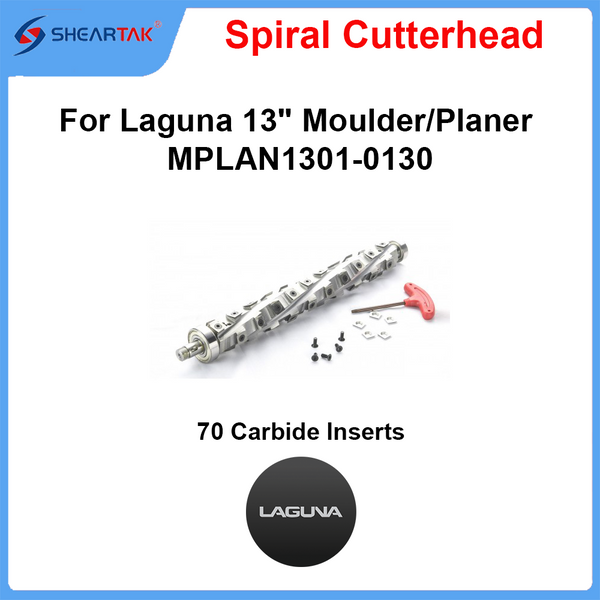 Spiral Cutterhead for Laguna 13" Moulder/Planer MPLAN1301-0130