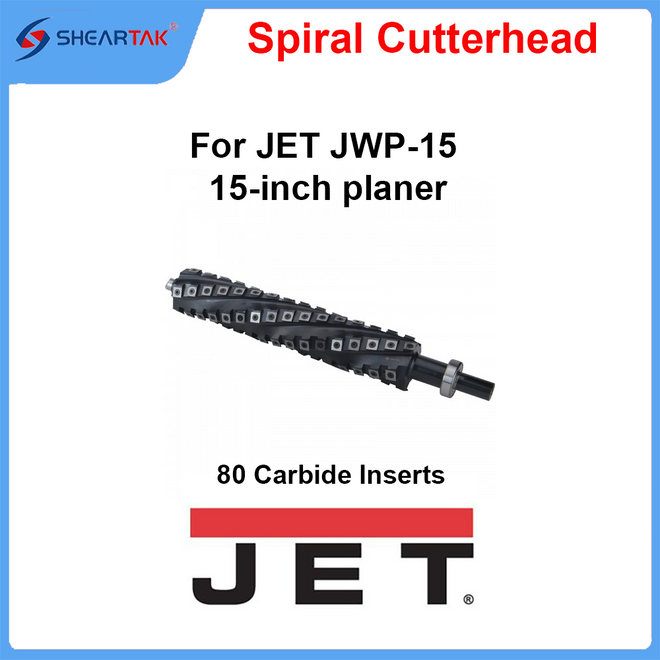 Spiral Cutterhead for JET JWP-15 15-inch planer