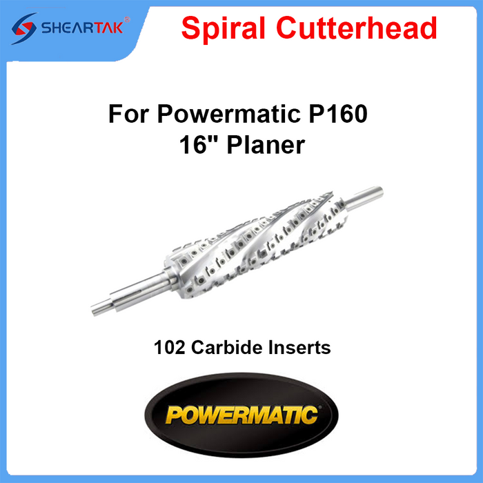 Spiral Cutterhead for Powermatic P160 16" Planer