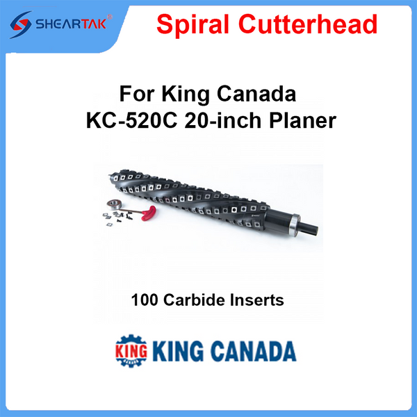 Spiral Cutterhead for King Canada KC-520C 20-inch Planer
