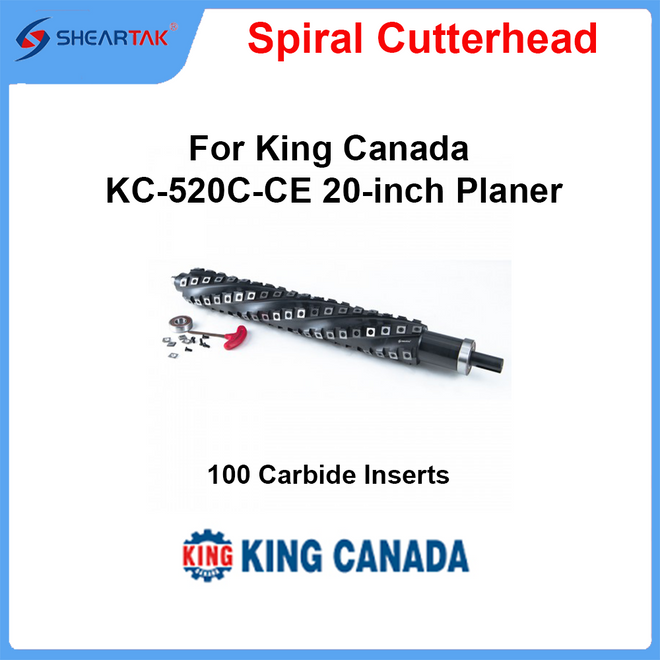 Spiral Cutterhead for King Canada KC-520C-CE 20-inch Planer