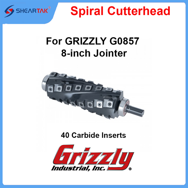 Spiral Cutterhead for GRIZZLY G0857  8-inch Jointer