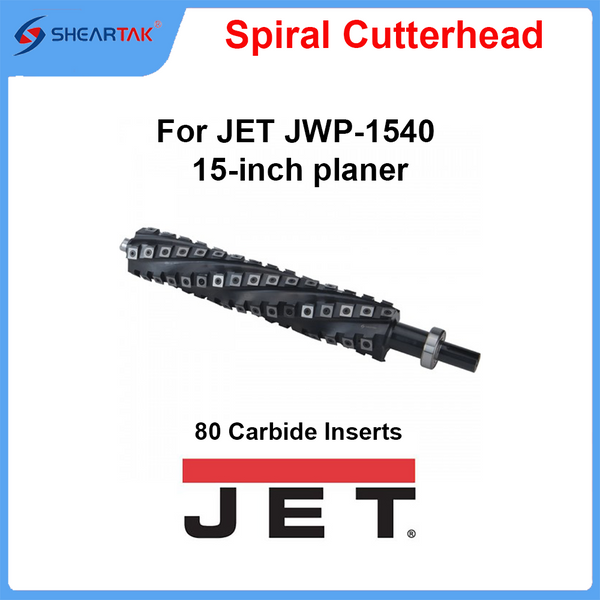 Spiral Cutterhead for JET JWP-1540 15-inch planer
