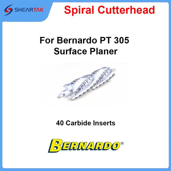 Spiral Cutterhead for Bernardo PT 305 Surface Planer