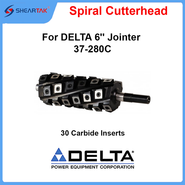 Spiral Cutterhead for  DELTA 6'' Jointer 37-280C